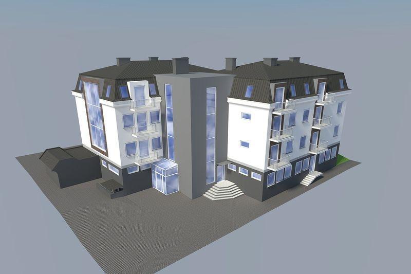 wizualizacja budynku 3D 3